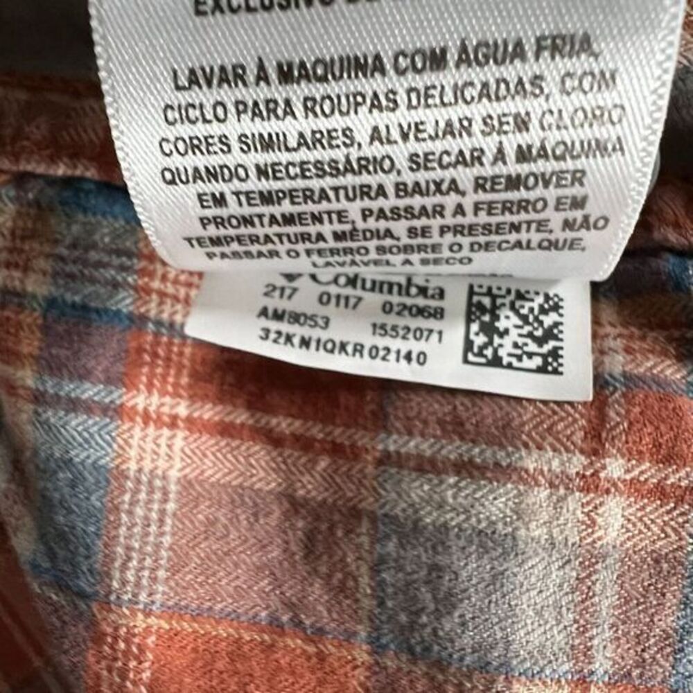 Columbia Shirt Mens Size S Brown Vapor Ridge III Hiking Fishing Brushed‎ Cotton - Picture 11 of 12